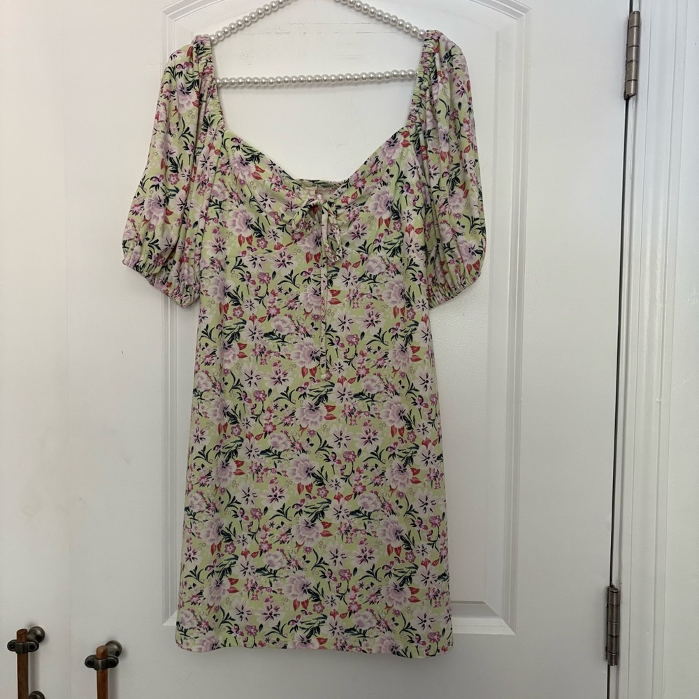 Floral Puff Sleeve Dress